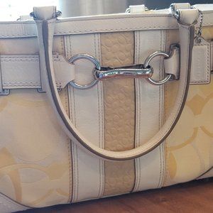 COACH signature belted bag